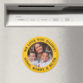 Geel Eenvoudig Bericht Gearcheerde tekst en foto Magneet (Insitu (Vaatwasser))