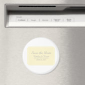 Geel eenvoudig Elegant sparen de Datum Magneet (Insitu (Vaatwasser))