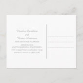 Geel eenvoudig Elegant sparen het Briefkaart van d (Achterkant)