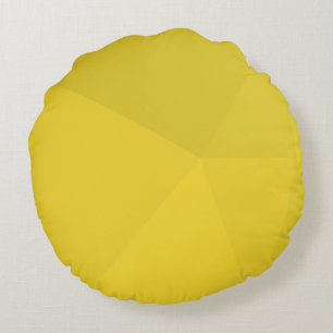 Geel, eenvoudig, modern, cool, geometrisch trendy  rond kussen