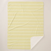 Geel eenvoudig modern Stripe Patroon Sherpa Deken (Voorkant)