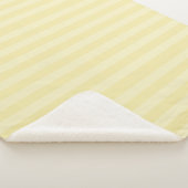 Geel eenvoudig modern Stripe Patroon Sherpa Deken (3/4)