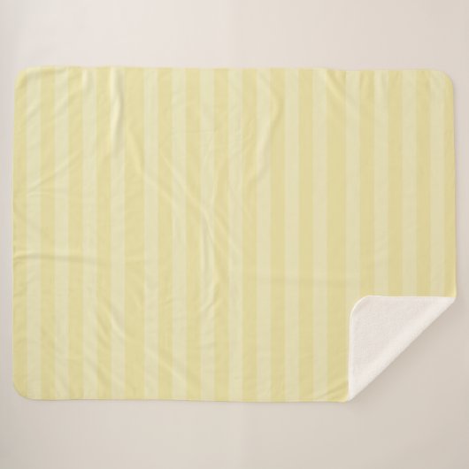 Geel eenvoudig modern Stripe Patroon Sherpa Deken (Voorkant (horizontaal))