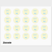 Geel Eet Mij | Partijgunst Ronde Sticker (Vel)