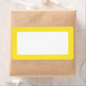 Geel effen kleur rand leeg etiket (Insitu)