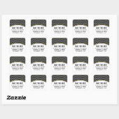 Geel Elegant Quatrefoil Save the Date Stickers (Vel)