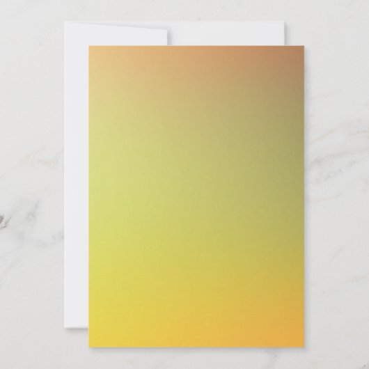 Geel Elegant Zonnebloem Zonnig Baby shower Bedankkaart (Achterkant)