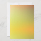 Geel Elegant Zonnebloem Zonnig Baby shower Kaart (Achterkant)