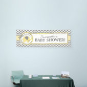 Geel Elephant Boy Chevron Baby shower Spandoek (Beurs)