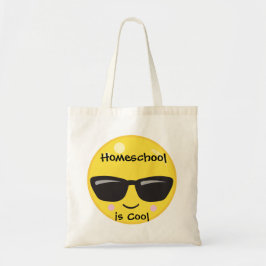 Geel Emoji Homeschool is kool Tote Bag