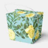 Geel en Aqua  lentetransport Bedankdoosjes (Achterkant)