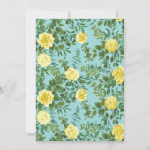 Geel en Aqua  lentetransport Kaart (Achterkant)