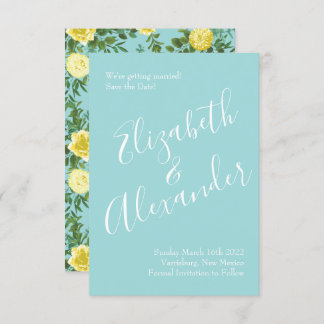 Geel en Aqua  lentetransport Kaart