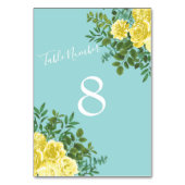 Geel en Aqua  lentetransport Kaart (Voorkant)