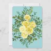 Geel en Aqua lentetransport Kaart (Achterkant)