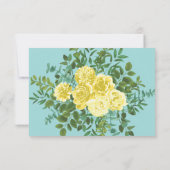 Geel en Aqua  lentetransport Kaart (Achterkant)