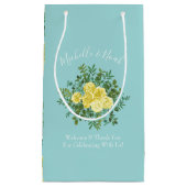 Geel en Aqua  lentetransport Klein Cadeauzakje (Voorkant)