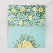 Geel en Aqua lentetransport Plaatskaartje (Buitenkant ongevouwen)