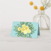 Geel en Aqua  lentetransport Plaatskaartje (Achterkant)