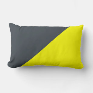 Geel en arsenicum Solid Color Background Kussen
