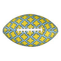 Geel en Baby Blue Trellis, Lattice, Quatrefoil