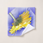 Geel en blauw bad handdoek (Wasdoekje)