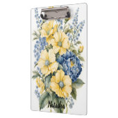 Geel en Blauw Boeket Klembord (Links)