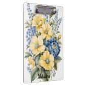 Geel en Blauw Boeket Klembord (Rechts)