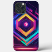 geel en blauw Case-Mate iPhone case (Achterkant)