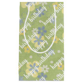 geel en blauw dagblad klein cadeauzakje (Voorkant)