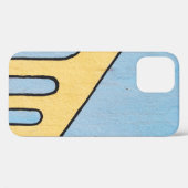 Geel en blauw demper Case-Mate iPhone case (Achterkant (horizontaal))