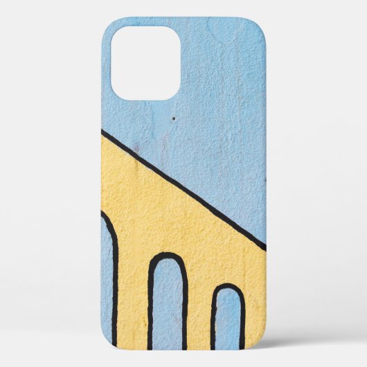Geel en blauw demper Case-Mate iPhone case (Achterkant)