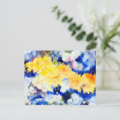 Geel en blauw door Charles Demuth Briefkaart (Staand voorkant)