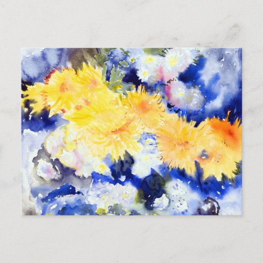 Geel en blauw door Charles Demuth Briefkaart (Voorkant)