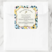 Geel en blauw flesje Etiket op ingrediënten (Tas)