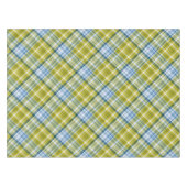 Geel En Blauw Geruit Tafelkleed (Voorkant (Horizontaal))
