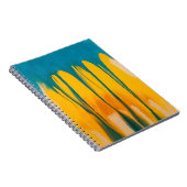 Geel en blauw kleding notitieboek (Rechterzijde)