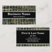 Geel en blauw modern Abstract Visitekaartje (Voorkant / Achterkant)