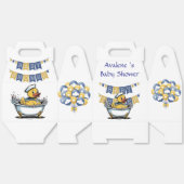 Geel en blauw Rubber Duck Boy Baby shower Bedankdoosjes (Ongevouwen)