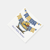 Geel en blauw Rubber Duck Boy Baby shower Servet (Hoek)