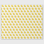 Geel en blauw Rubber Ducky Cadeaupapier (Vlak)