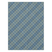 Geel en blauw tartan patroon tafelkleed (Voorkant)