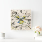 Geel en blauw vis ~ West Indies ~ Caraïbisch Zee ~ Vierkante Klok (Huis)