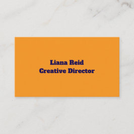 Geel en blauw visitekaartje