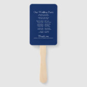 Geel en blauw Zonnebloem Weddenschap Hand Fan Handwaaier (Achterkant)