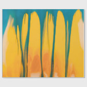 GEEL EN BLAUWE APPARAAT CADEAUPAPIER (Vlak)