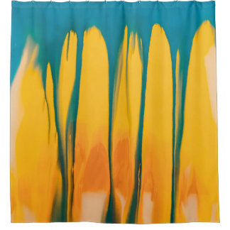 GEEL EN BLAUWE APPARAAT DOUCHEGORDIJN