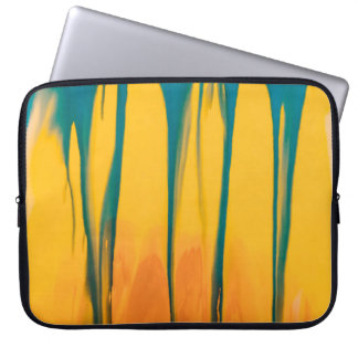 GEEL EN BLAUWE APPARAAT LAPTOP SLEEVE