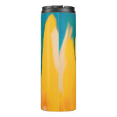 GEEL EN BLAUWE APPARAAT THERMOSBEKER (Achterkant)