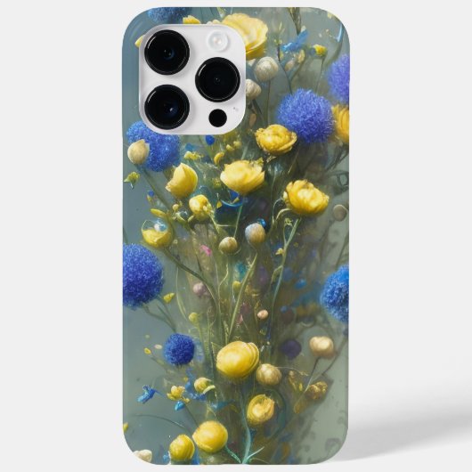 GEEL EN BLAUWE WATERVERF Case-Mate iPhone CASE (Achterkant)